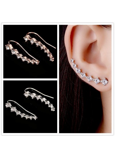 Silver earring cuff