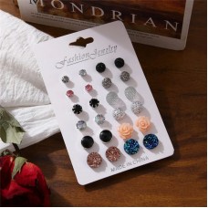 Colored earring studs 