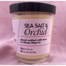Sea salt & orchid scented candle