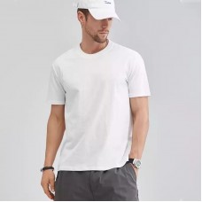 Unisex men/woman pure cotton round neck t-shirt 