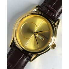 Calvin klein leather wristwatch
