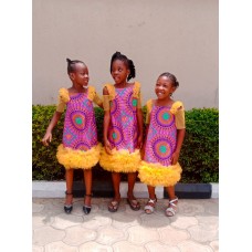 Girls ankara dress 