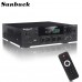 2500w max bluetooth 5 channel power amplifier hifi stereo speaker amp support fm radio 2 mic usb sd card input 298bt-av-80