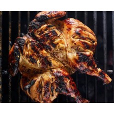 Whole grilled chicken and chips 