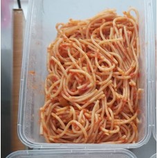 Jollof spaghetti 